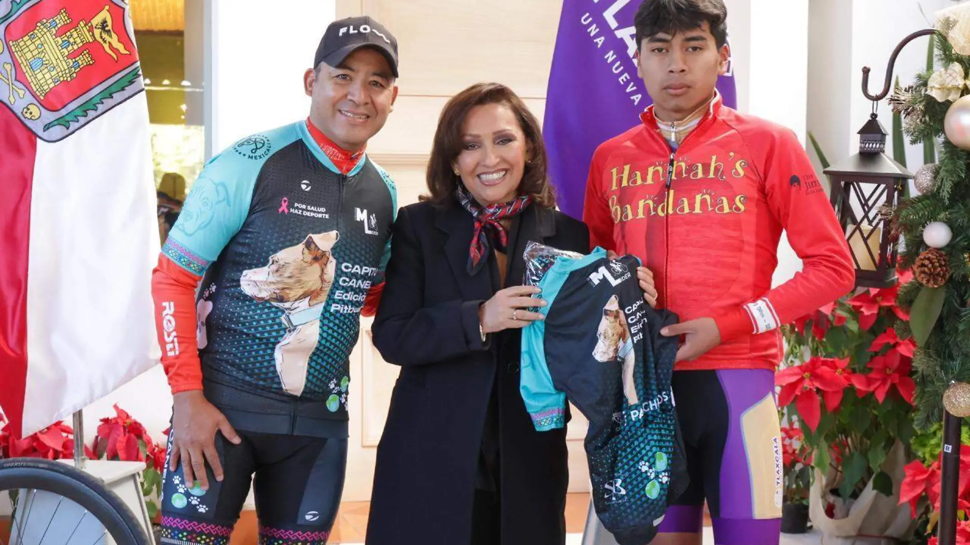 Gobernadora madrina de equipo de ciclismo canela CYCLING team Master líder (5)